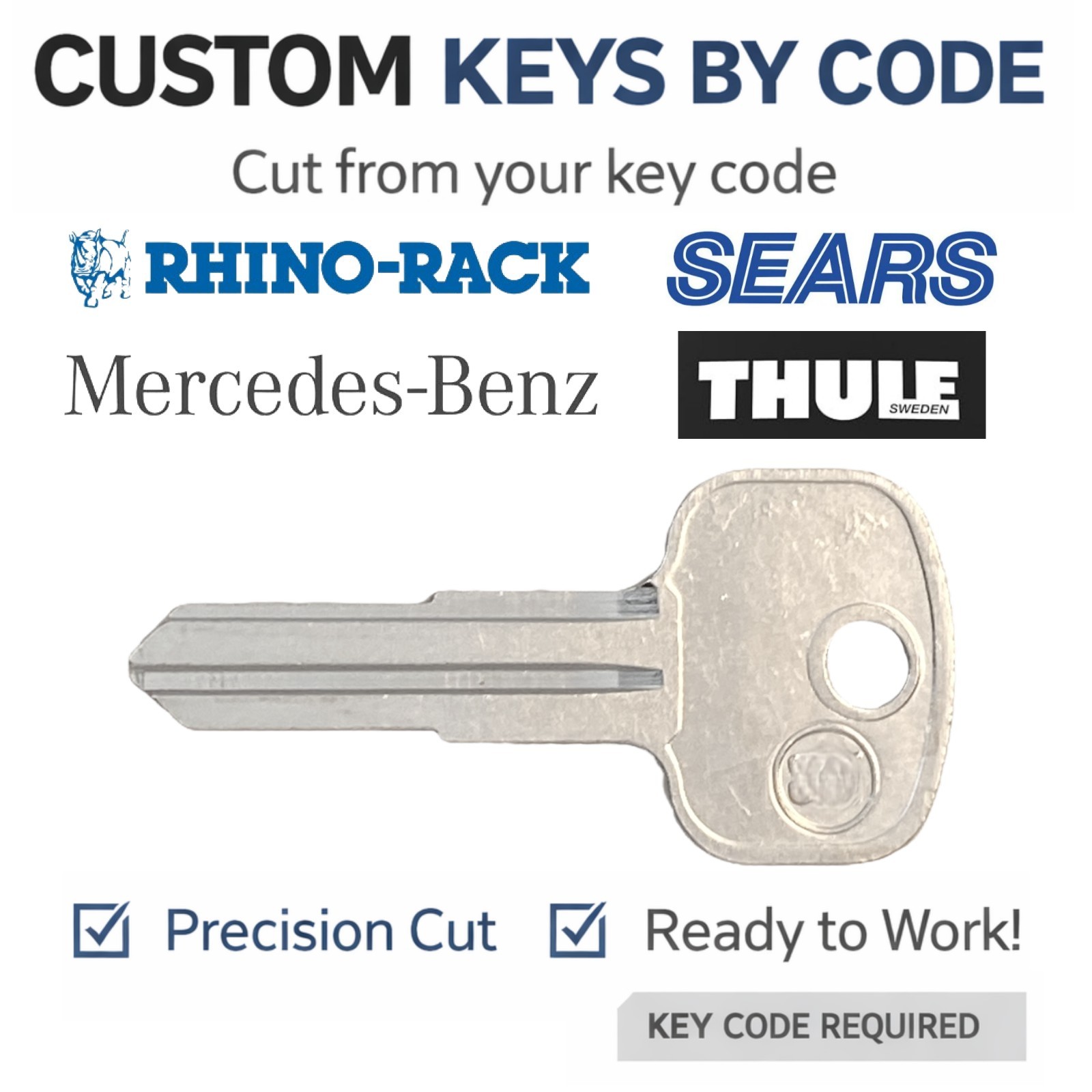 Rhino-Rack Mercedes-Benz Sears Thule Roof Rack Lock Key Code 001