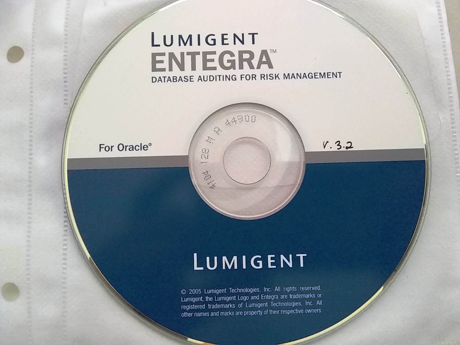 Lumigent Entegra Database Auditing for Risk Management for Oracle w/ License