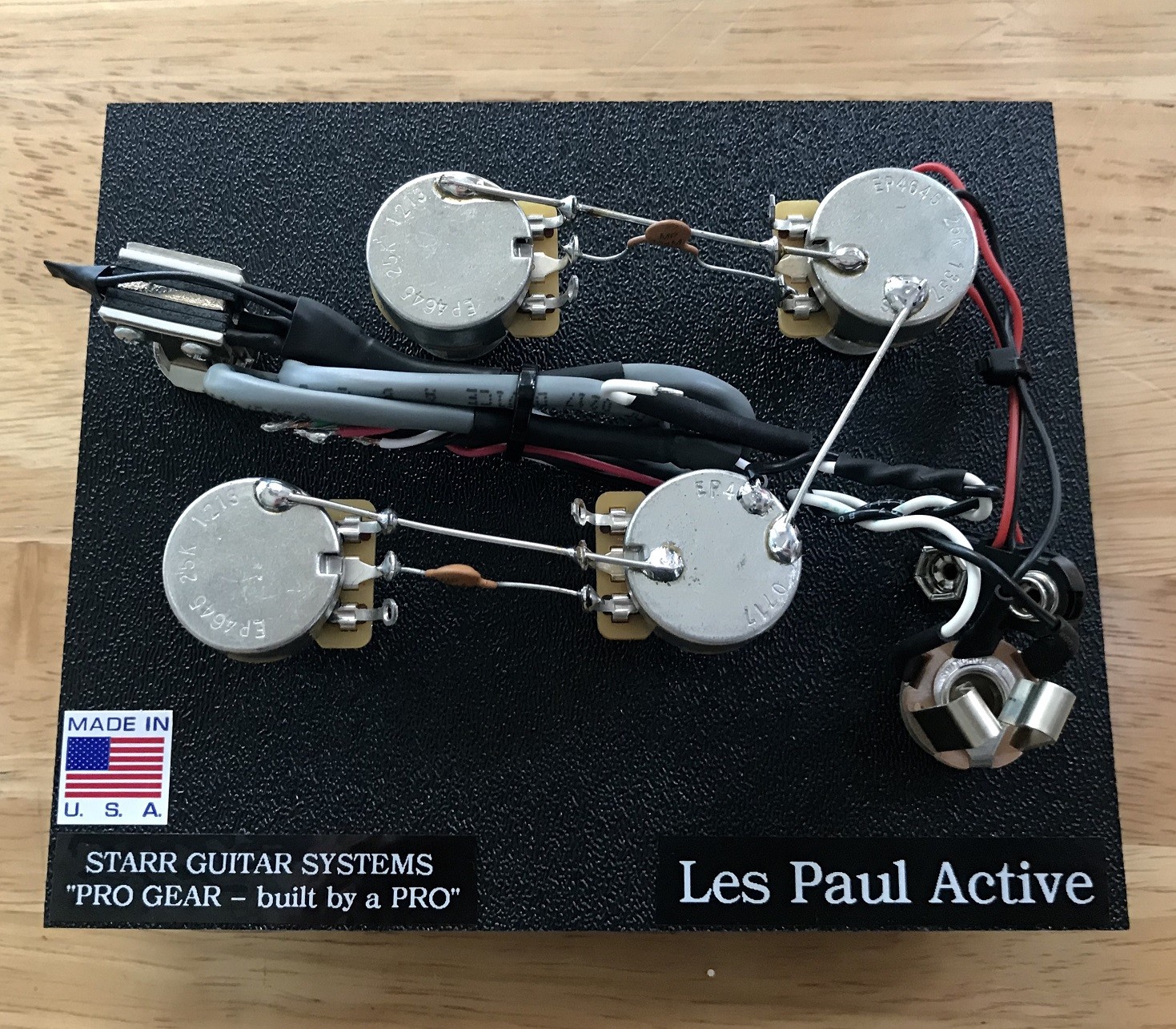 Gibson Les Paul ACTIVE PICKUPS (EMG) Wiring Harness NEW!