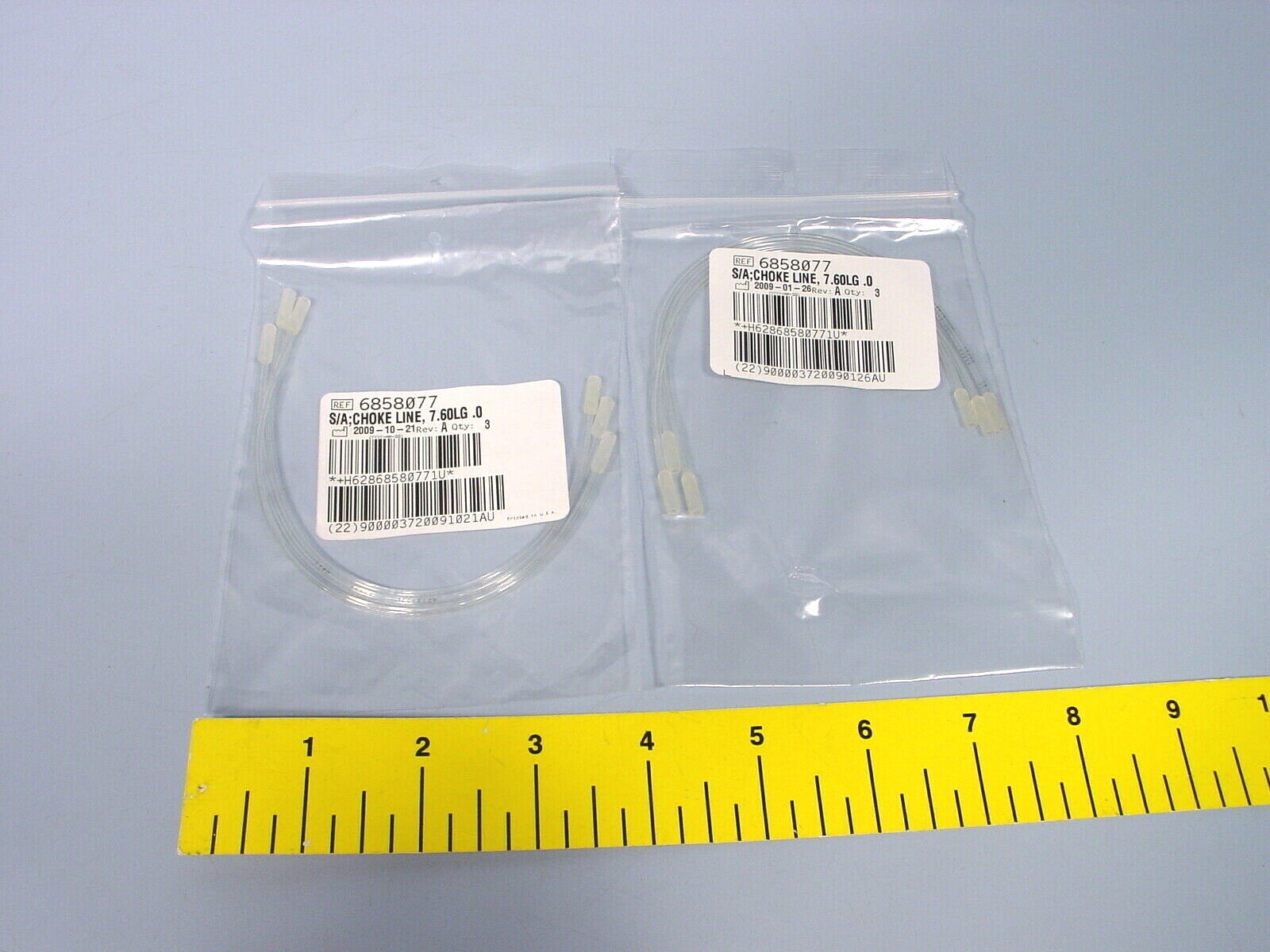 *Genuine Beckman Coulter 6858077 S/A; 3 Choke Lines, 7.60LG .0 (QTY 7 Lines)
