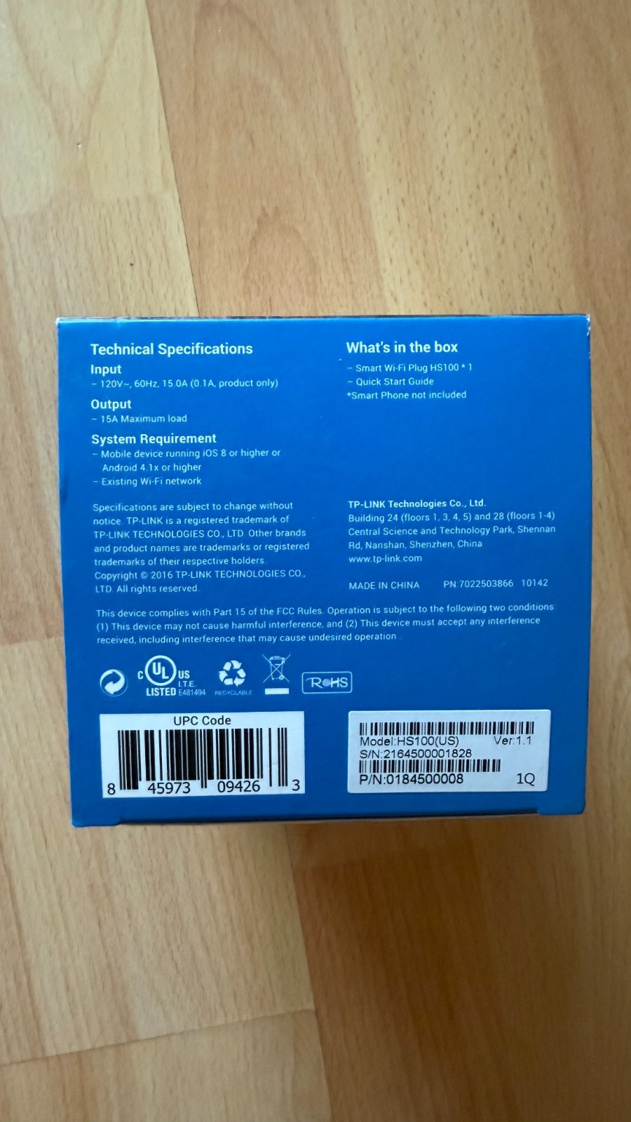 TP-LINK HS100 Smart Wi-Fi Plug Works With Alexa