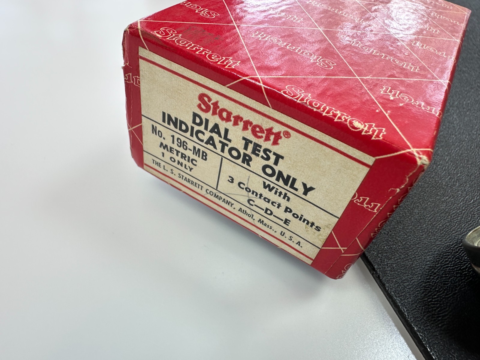 🇺🇸 NEW Starrett Tools USA 196MB Universal Back Plunger Test Dial Indicator NOS