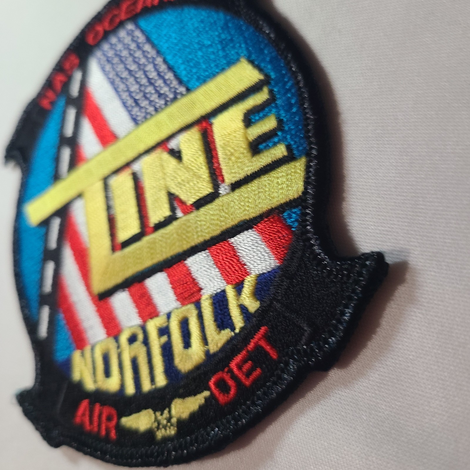 NAS Naval Air Station Oceana Norfolk Virginia US Navy T Line Air Det. Patch 4"