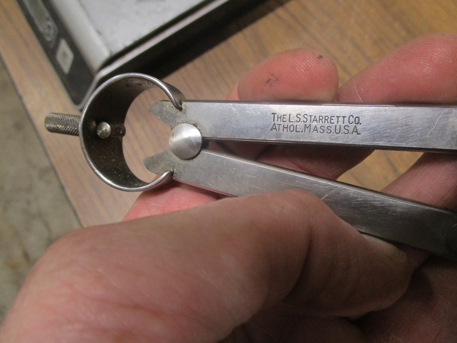 Mint Starrett 83A-10 10" Flat Leg Spring Type Divider Compass USA
