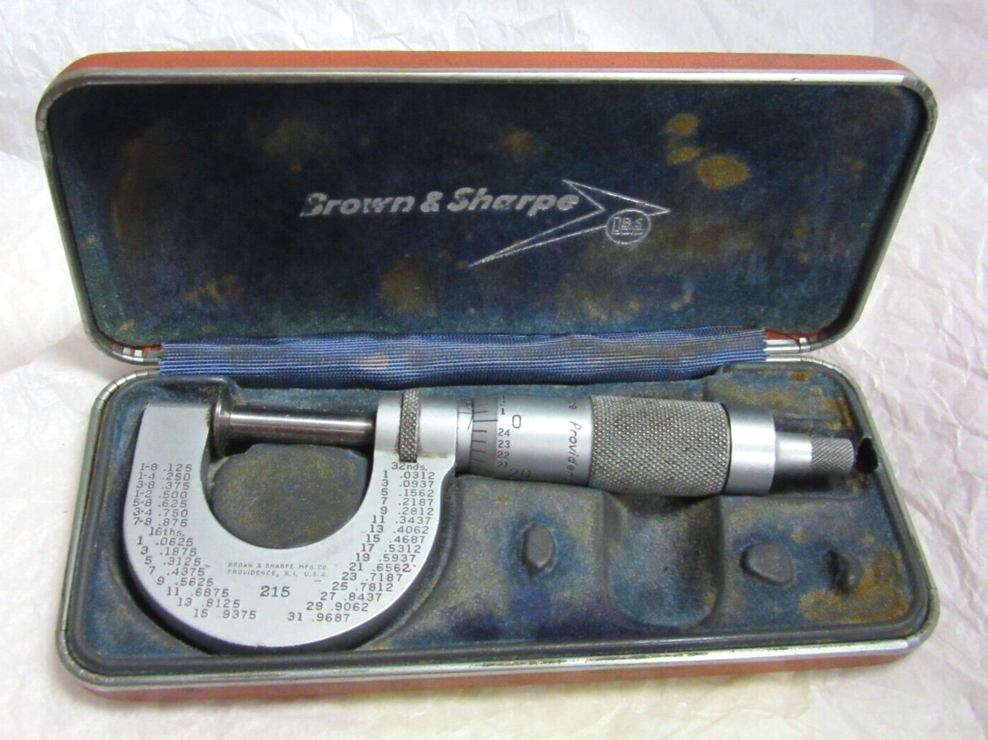 VTG Brown & Sharp MFG CO #215 USA in Box