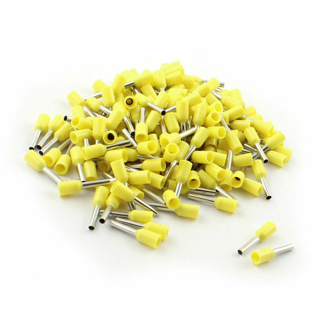 160 Pcs E1008 1.0mm2 18AWG Wire Yellow Insulation Tublar Ends Cable Terminals✦KD