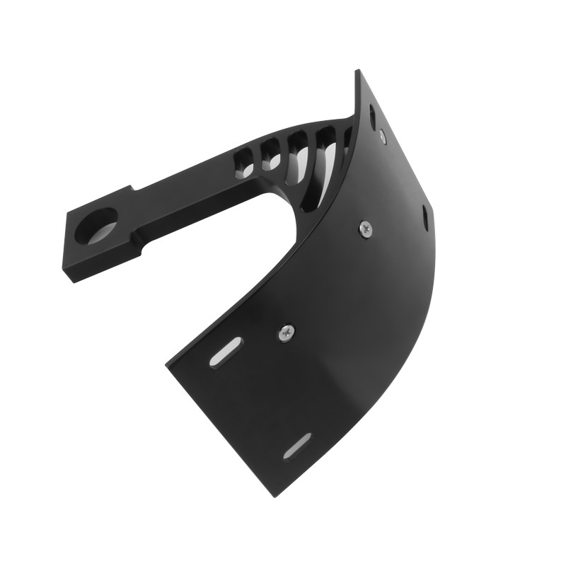 Motorcycle Curved Vertical Side Mount License Plate Bracket For Harley Black