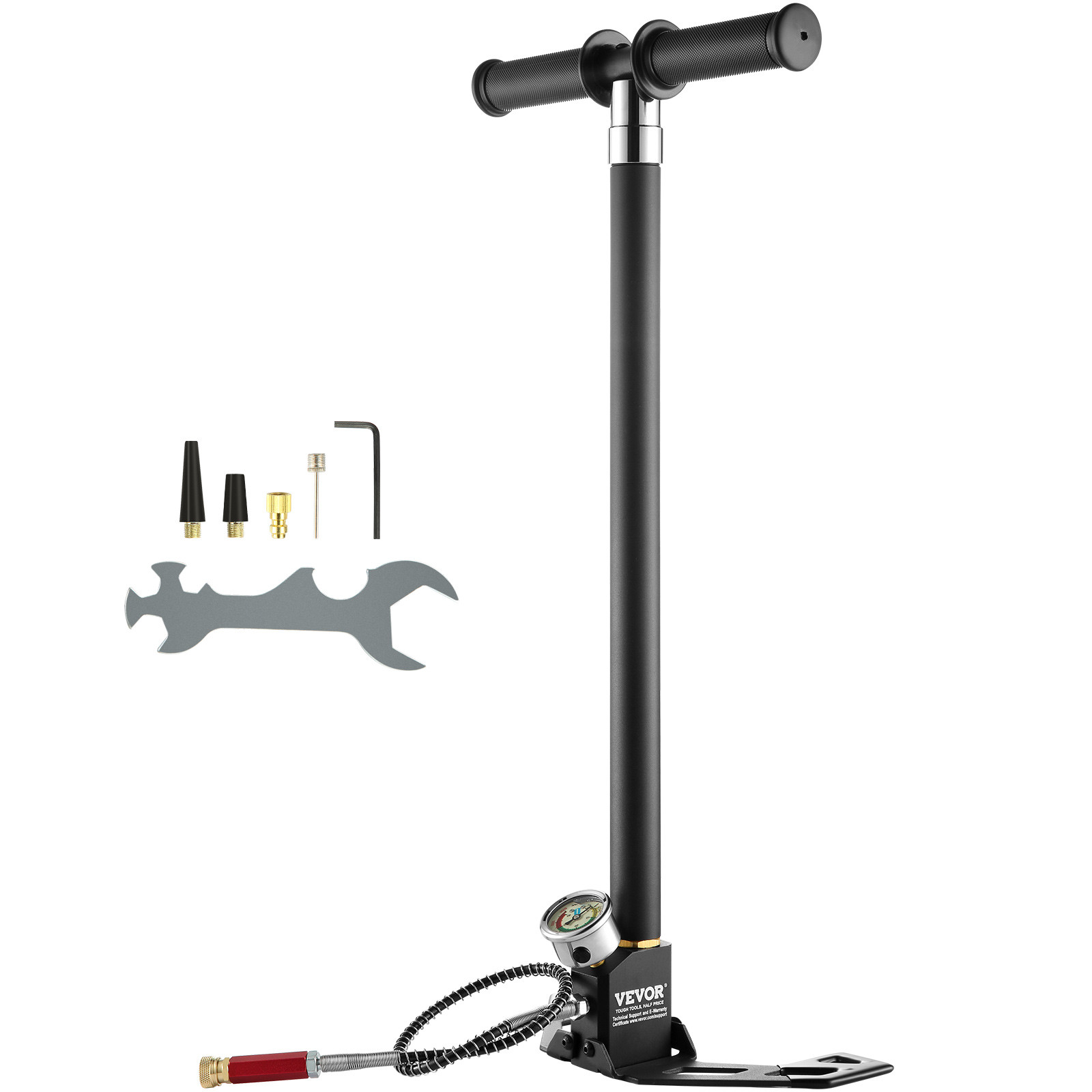 VEVOR PCP Hand Pump 4 Stage 30Mpa 4500 PSI High Pressure PCP Air Rifile Pump