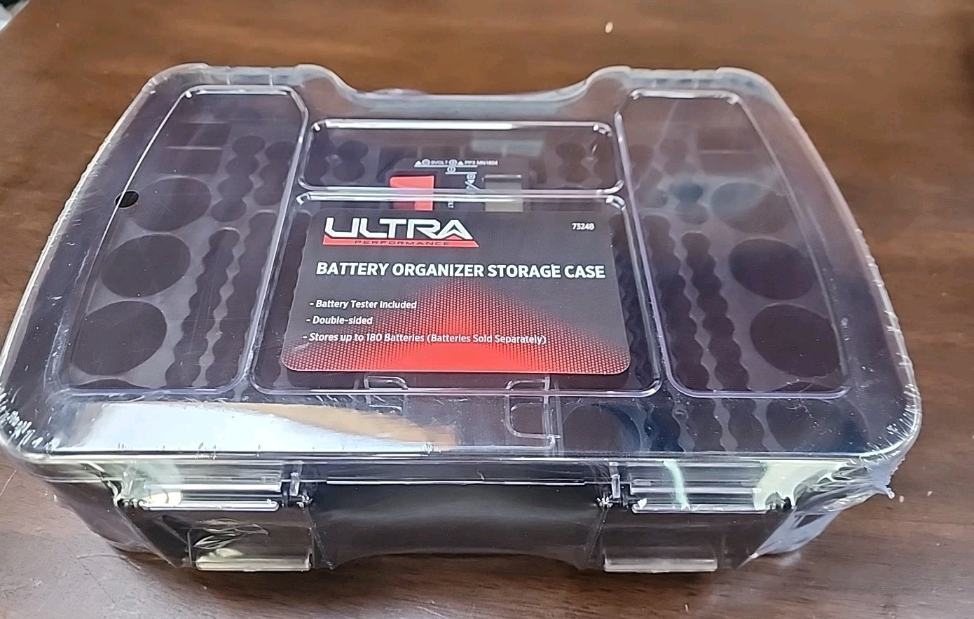 ULTRA  Performance Battery Organizer Storage Case w/ Battery Tester T13