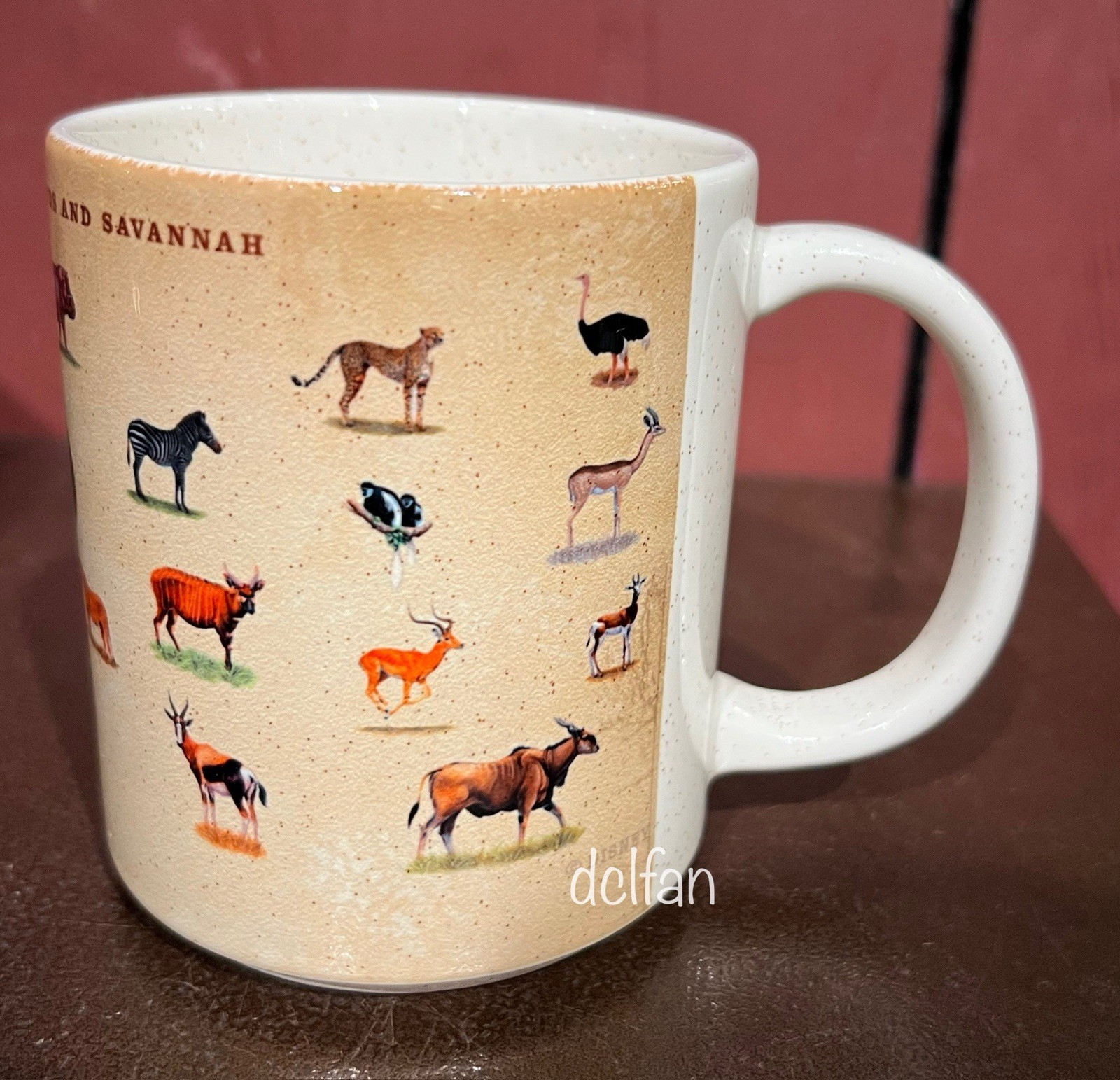 Disney Parks Animal Kingdom Kilimanjaro Safaris Animal Map 14oz Coffee Mug NEW