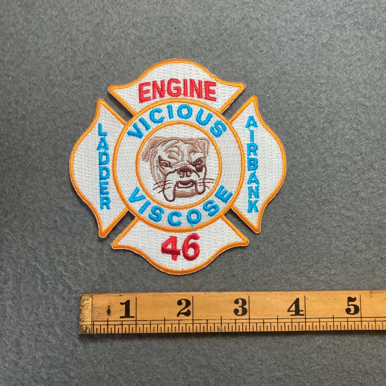 PENNSYLVANIA VICIOUS VISCOSE ENGINE 46 FIRE DEPT PATCH J4