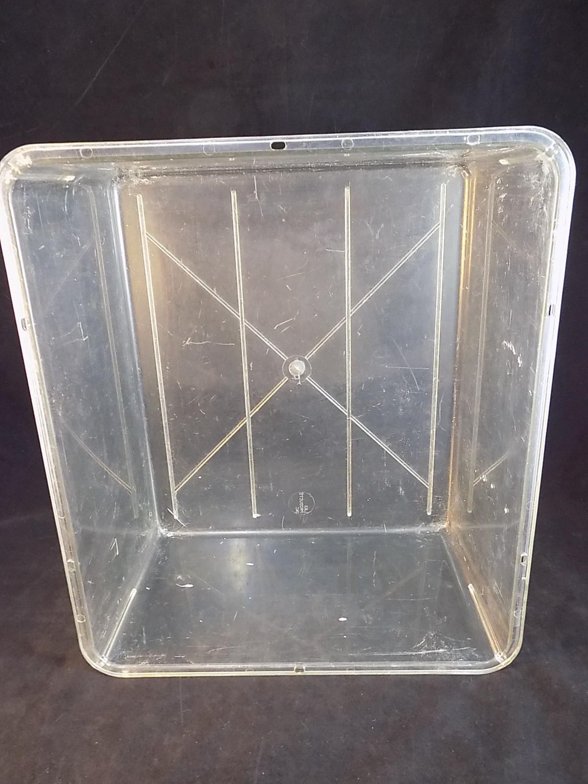 LEXAN TUB 11.25" x 8.25" x 6" Clear Plastic Stackable Storage Raised HEAVY DUTY