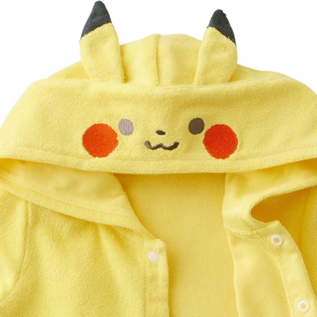 Monpoke Pokemon Pikachu Hooded Coverall & Bag Set Gift Newborn Baby Shower Japan