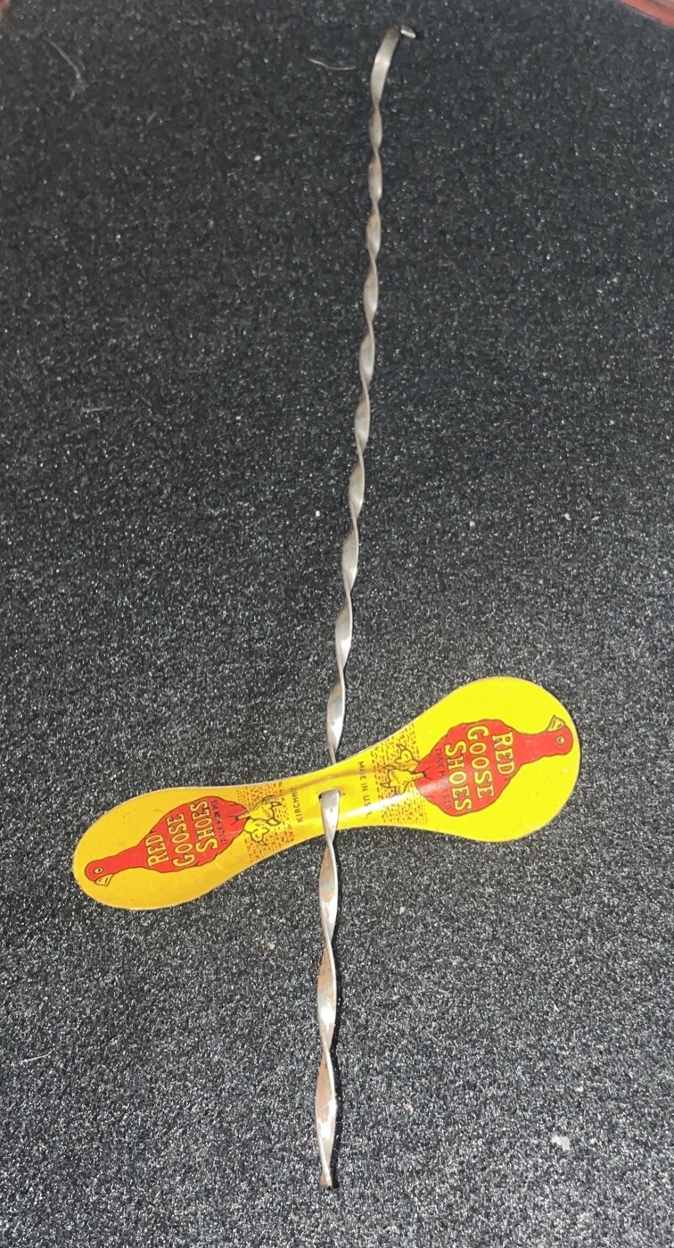 Red Goose Shoes Propeller Tin Toy