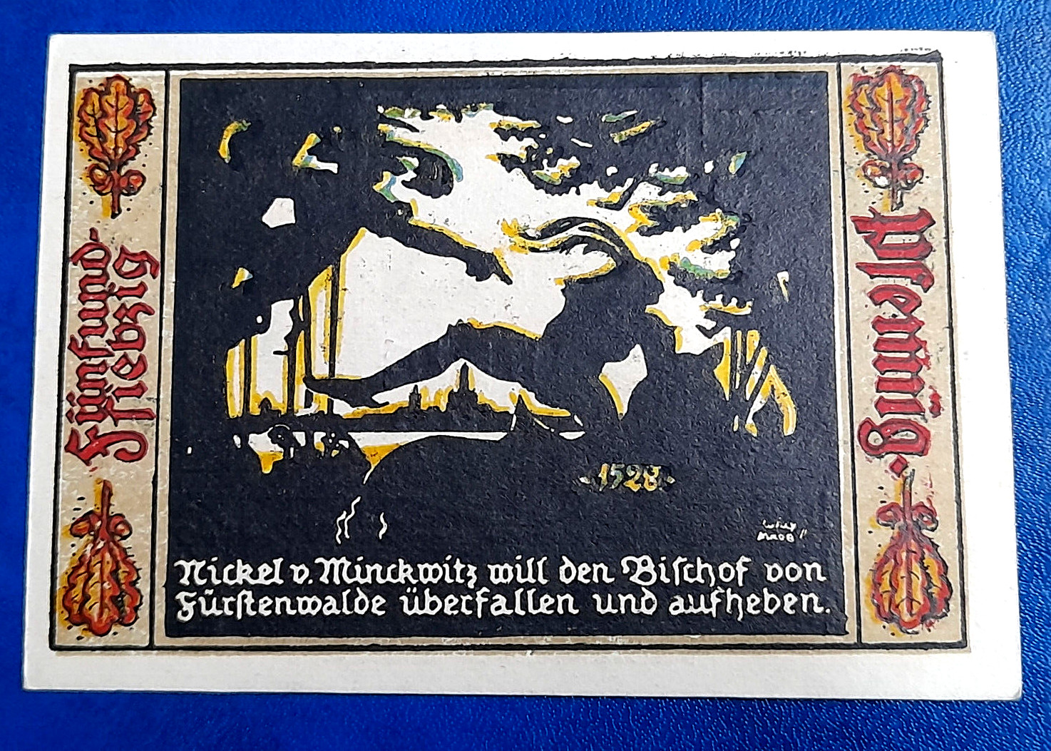 FURSTENWALDE NOTGELD 75 PFENNIG 1921 EMERGENCY MONEY GERMANY BANKNOTE (27953)