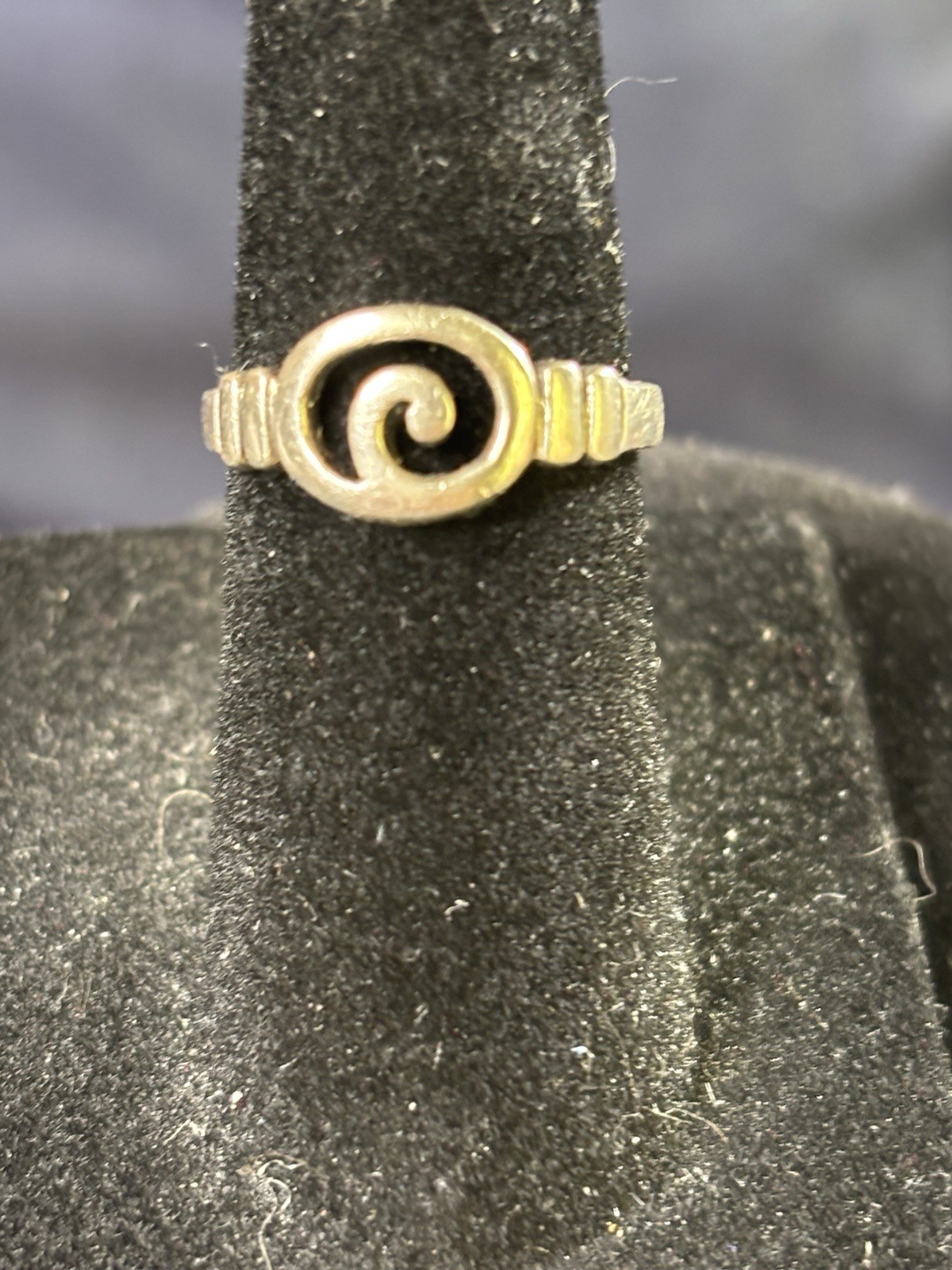 925 Sterling Silver Adjustable Toe Ring With Open Wave Design And Maker Mark