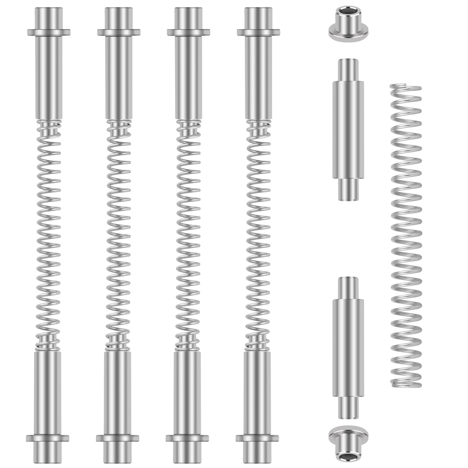 K 5131 Storm Door Hinge Pin Kit Screen Repair Aluminum Pivot Rod Spring 4 PCS