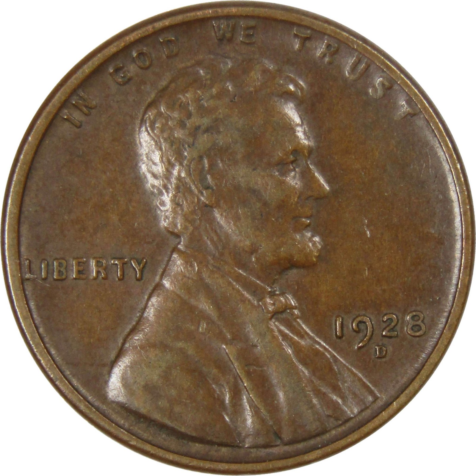 1928 D Lincoln Wheat Cent XF EF Extremely Fine Penny 1c Coin