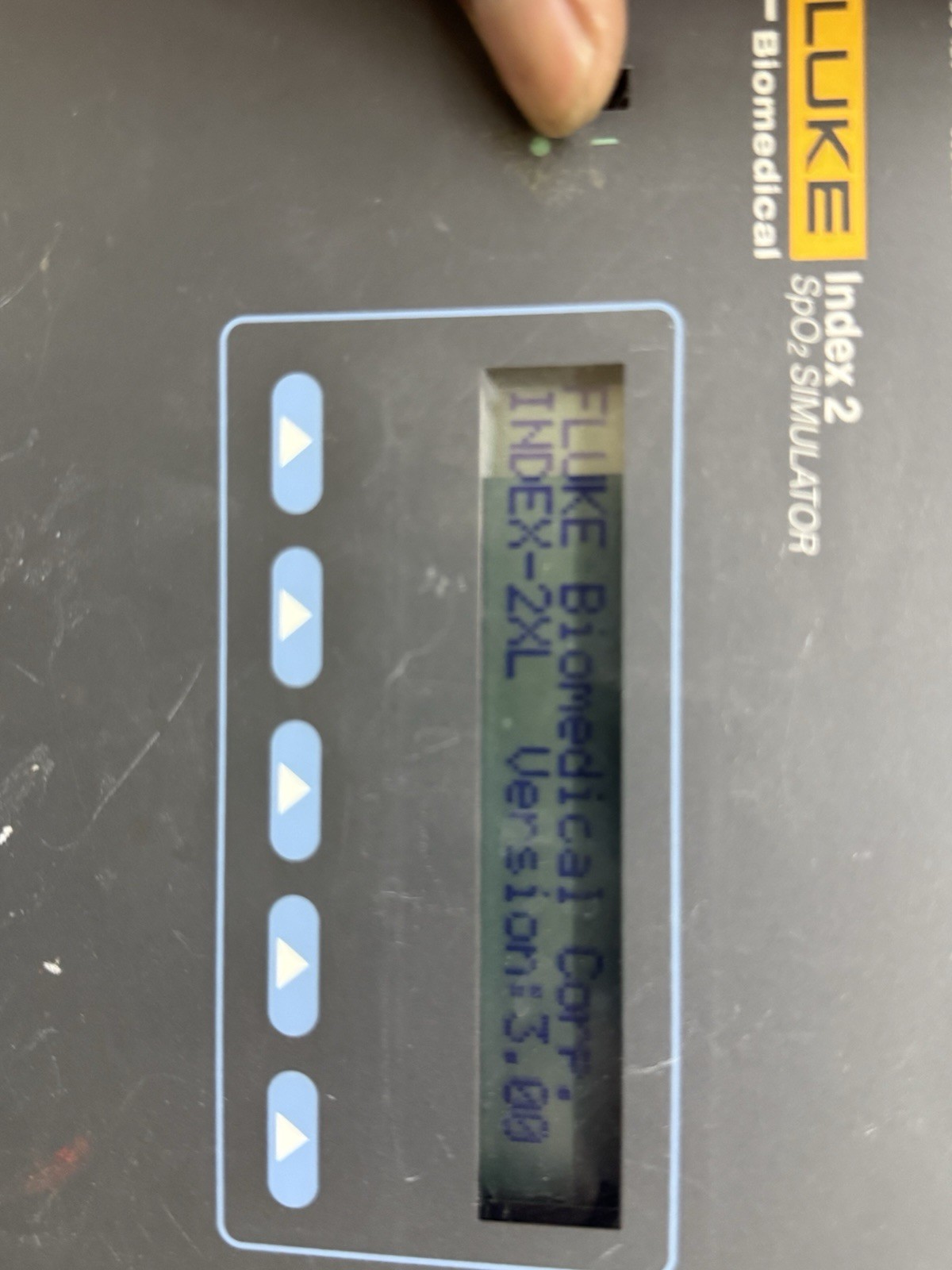 Fluke Index 2 SpO₂ Simulator – Powers On, Untested with Oximeter