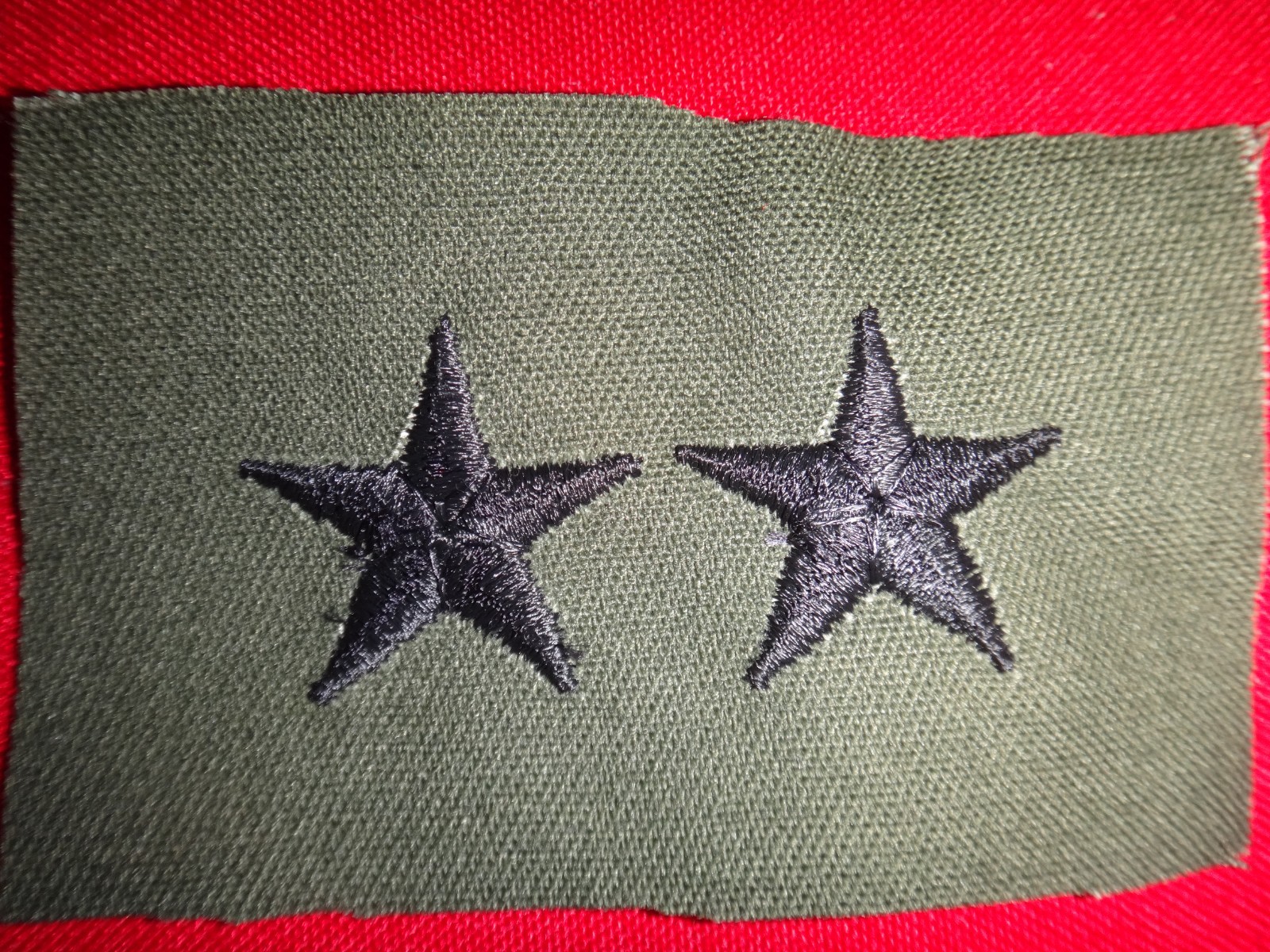 US Military Major GENERAL Rank Subdued Beret Cap Patch