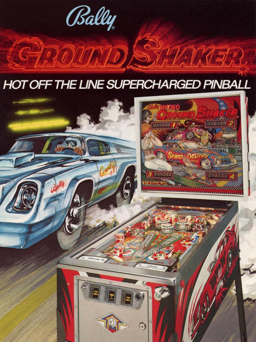 1980 Bally Nitro Ground Shaker Pinball Machine Maintenance Super Kit