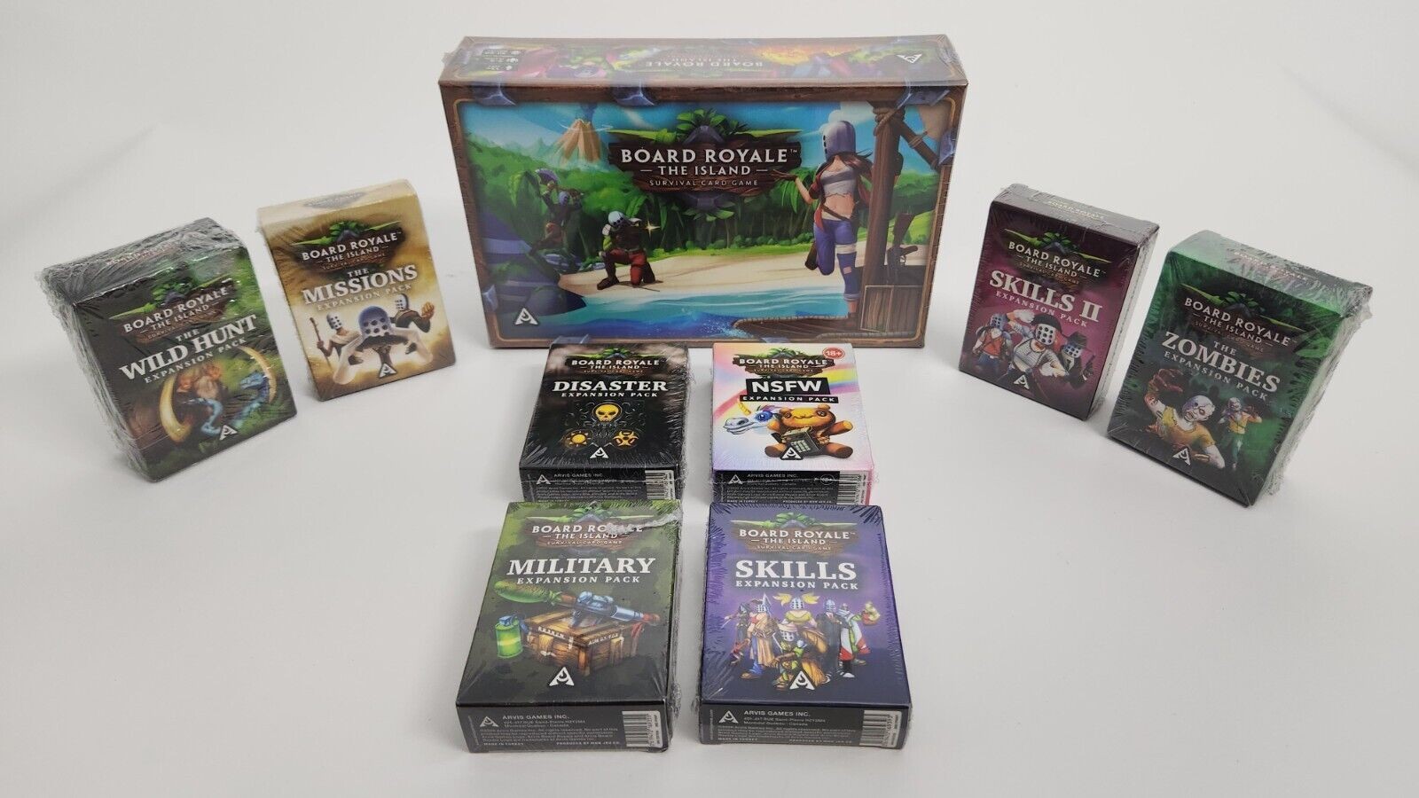 Board Royale: The Island 2nd Ed + 8 Expansions SUPERPRICE by Arvis Games