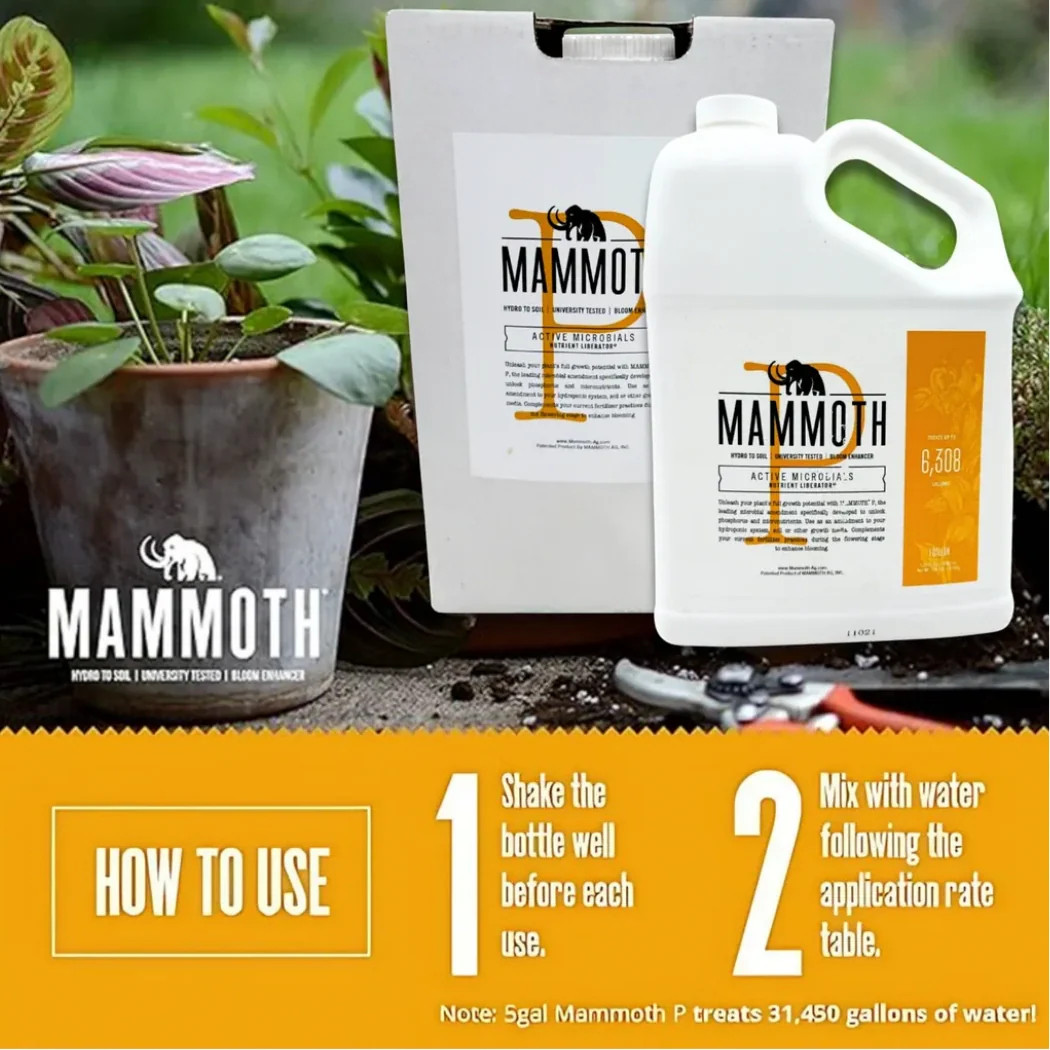 Mammoth P Active Microbials - 1 Gallon Garden Pest Control