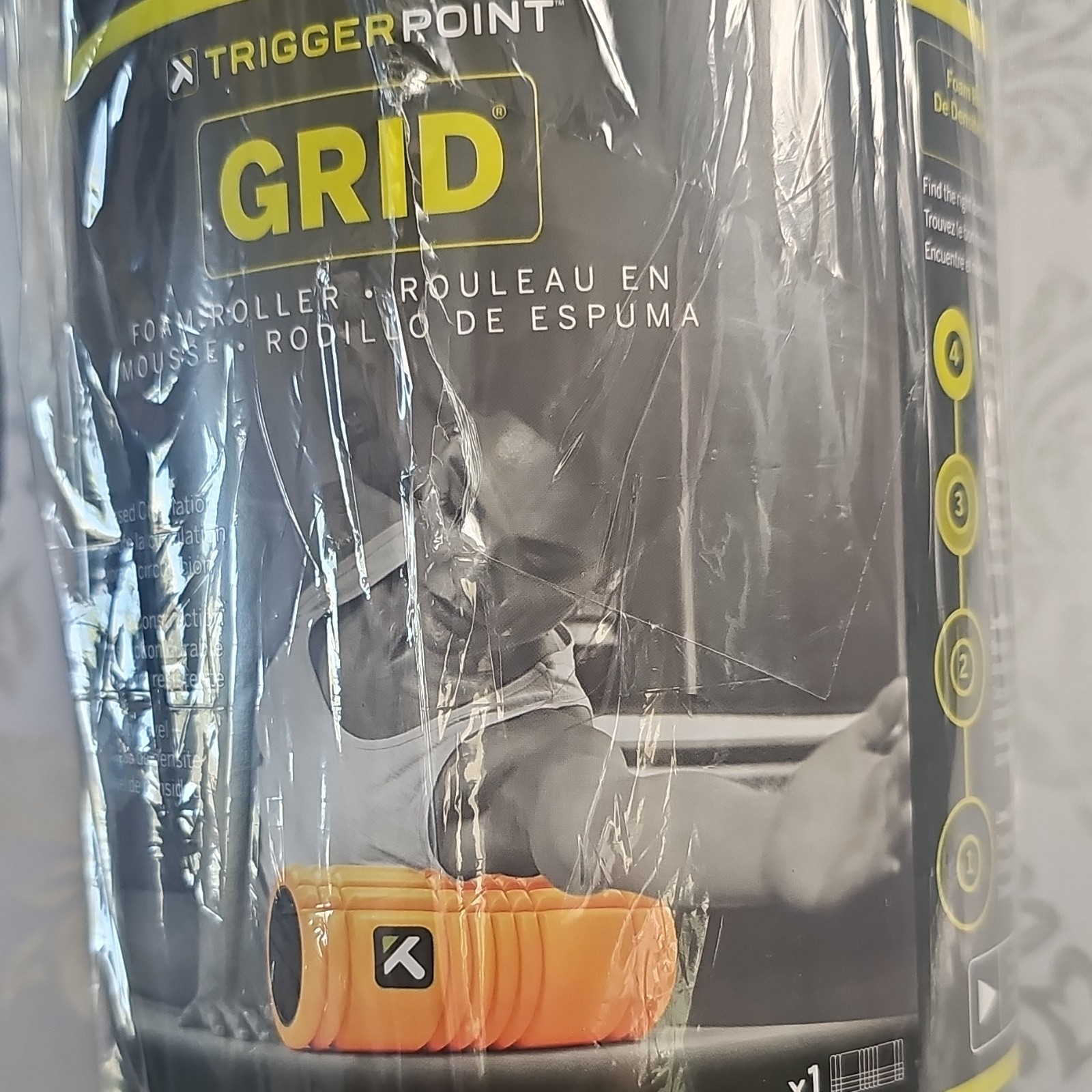 Trigger Point Performance GRID Foam Roller Orange Massage Grid Hollow Design