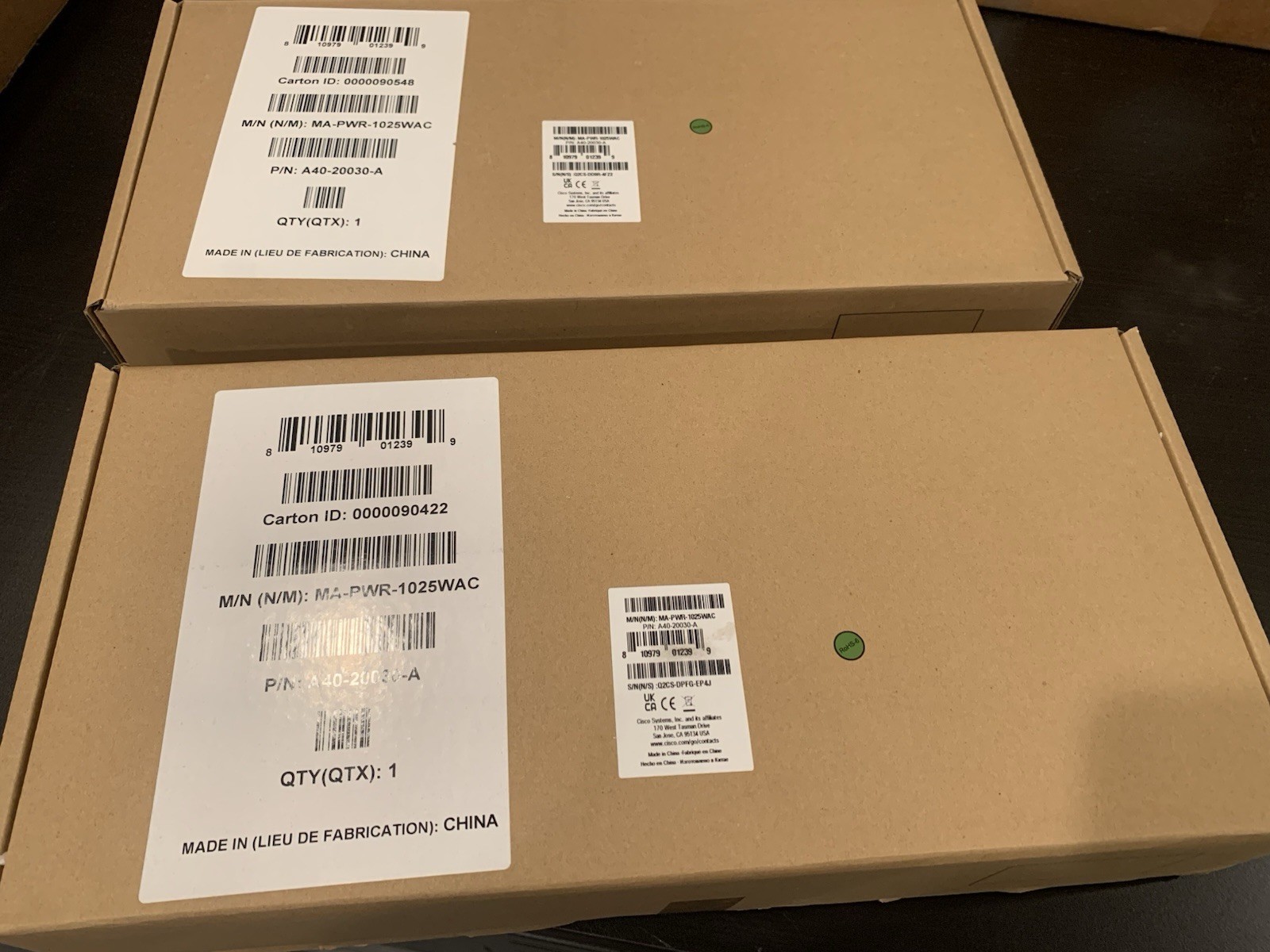 Cisco PWR-C2-1025WAC Power Supply for 3650 Series Switch New