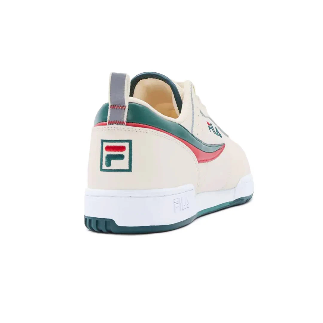FILA - Men's Original Fitness Shoes Cream / Green / Red ( No duty fee)