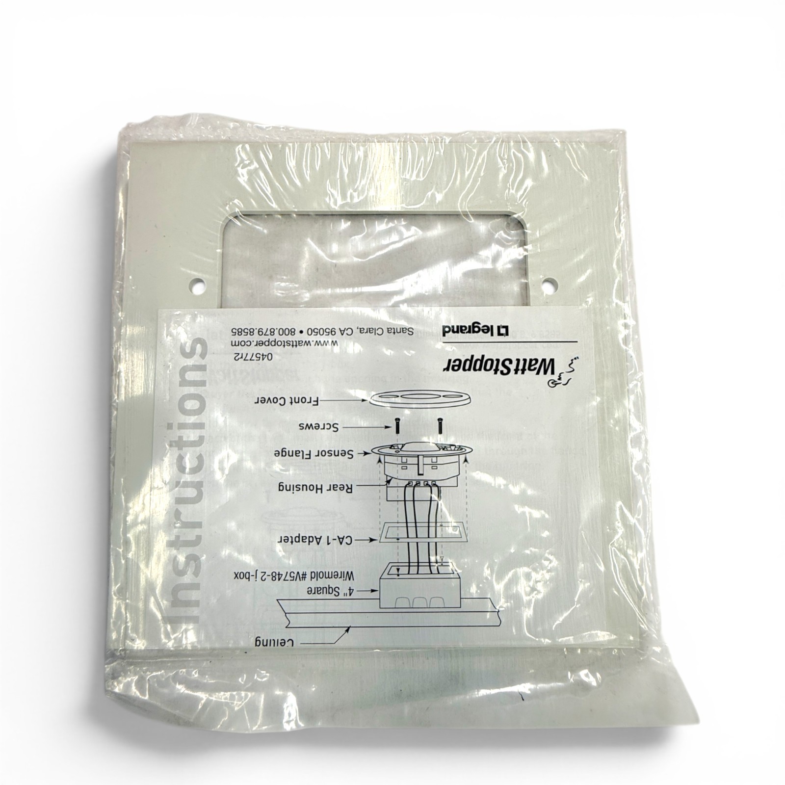 WattStopper CA-1 Cosmetic Adapter Mounting Plate for Occupancy Sensor - New