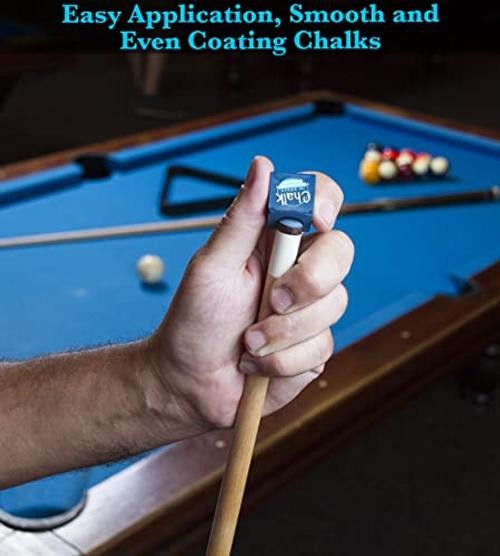 Billiard Pool Balls with Triangle Ball Rack, Cue Chalks, Table Spot Stickers &