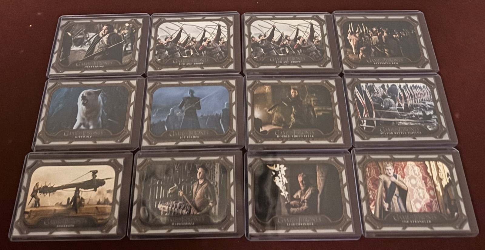 2024 Game of Thrones Legends of the Realm Weapons of War-Pick Your Card