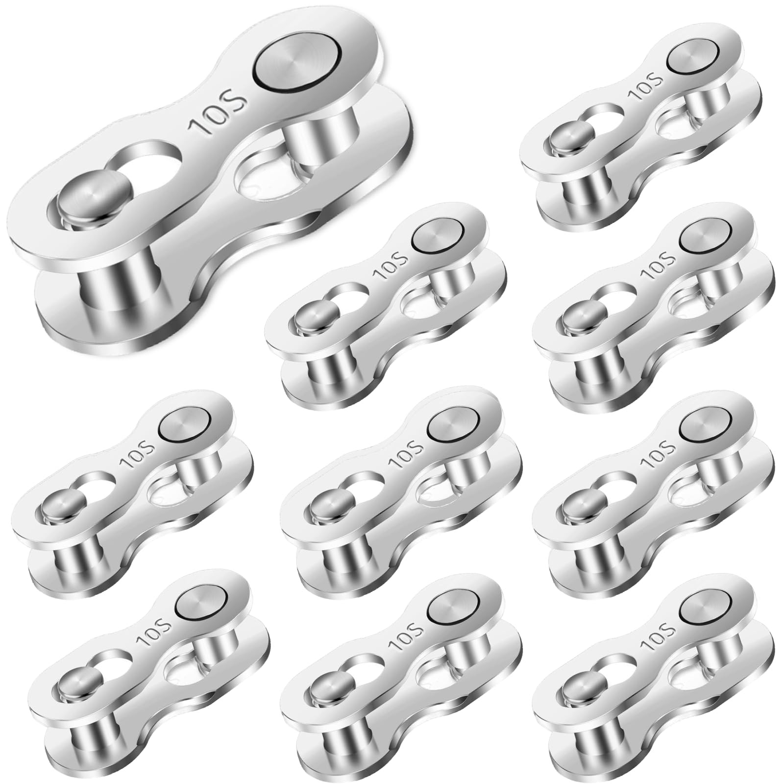 10 Pairs Missing Links for 10 Speed Bike Chain Master Links
