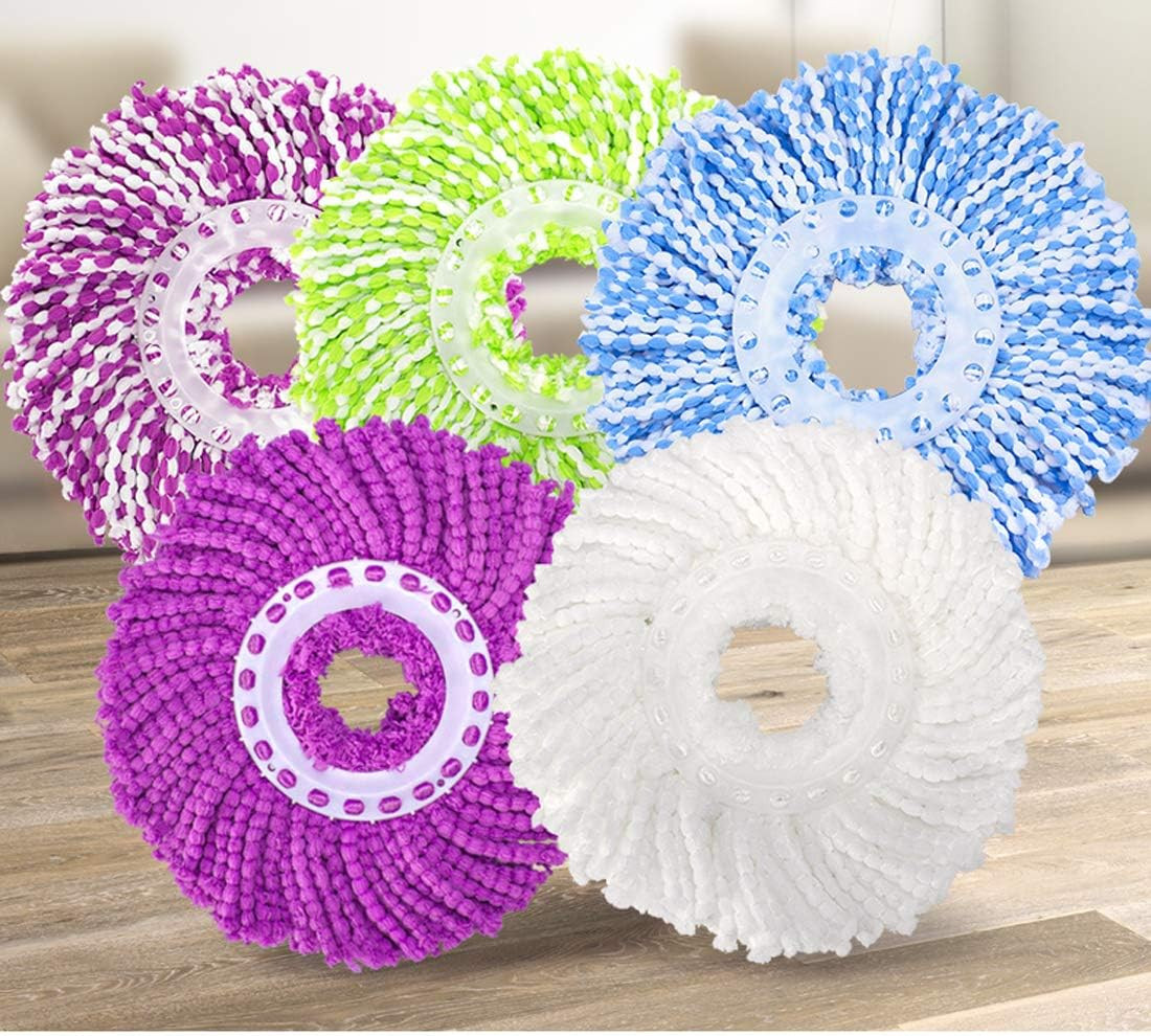 5 Replacement Mop Micro Head Refill for 360° Spin Magic Mop-Microfiber Replaceme
