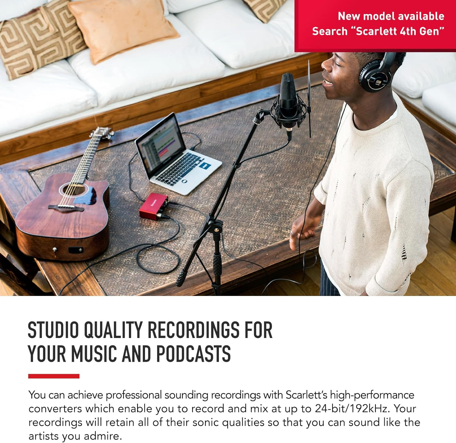 Scarlett Solo 3Rd Gen USB Audio Interface, for the Guitarist, Vocalist, Podcaste