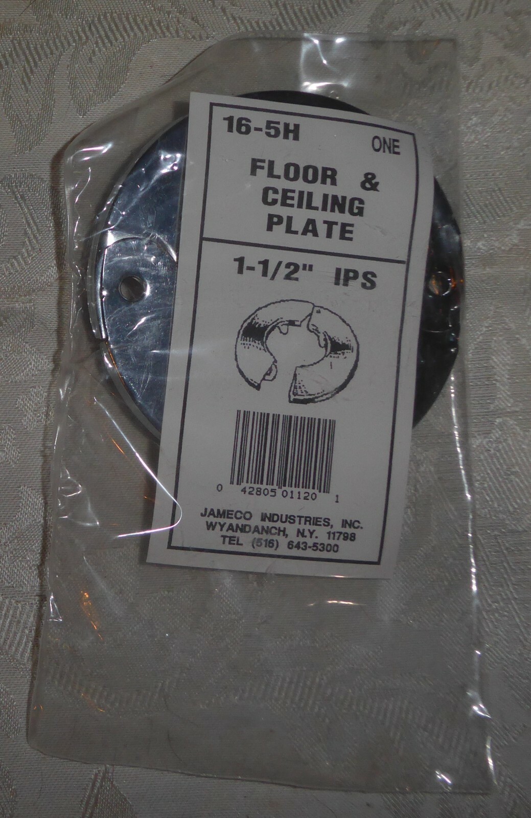 Jameco Industries item No 16-5H Floor & Ceiling Plate1 ½ IPS - NOS