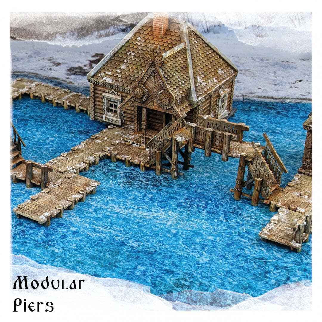 Wooden Piers - Morozivka, City Of The Frost - Multiverse - Terrain Wargaming D&D