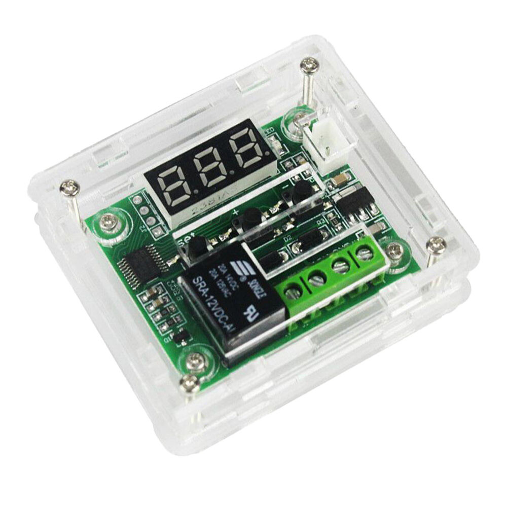 2PC W1209 DC12V Digital Thermostat Temperature Control Switch Sensor With Case