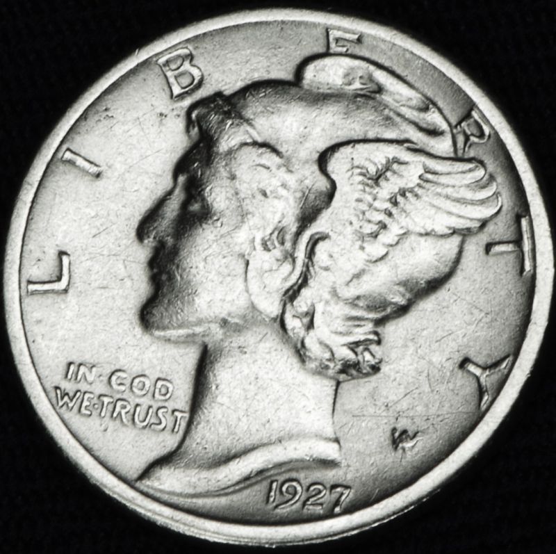 1927-S Mercury Head Dime | High Grade Rare Key Date SF Silver Coin Inv A