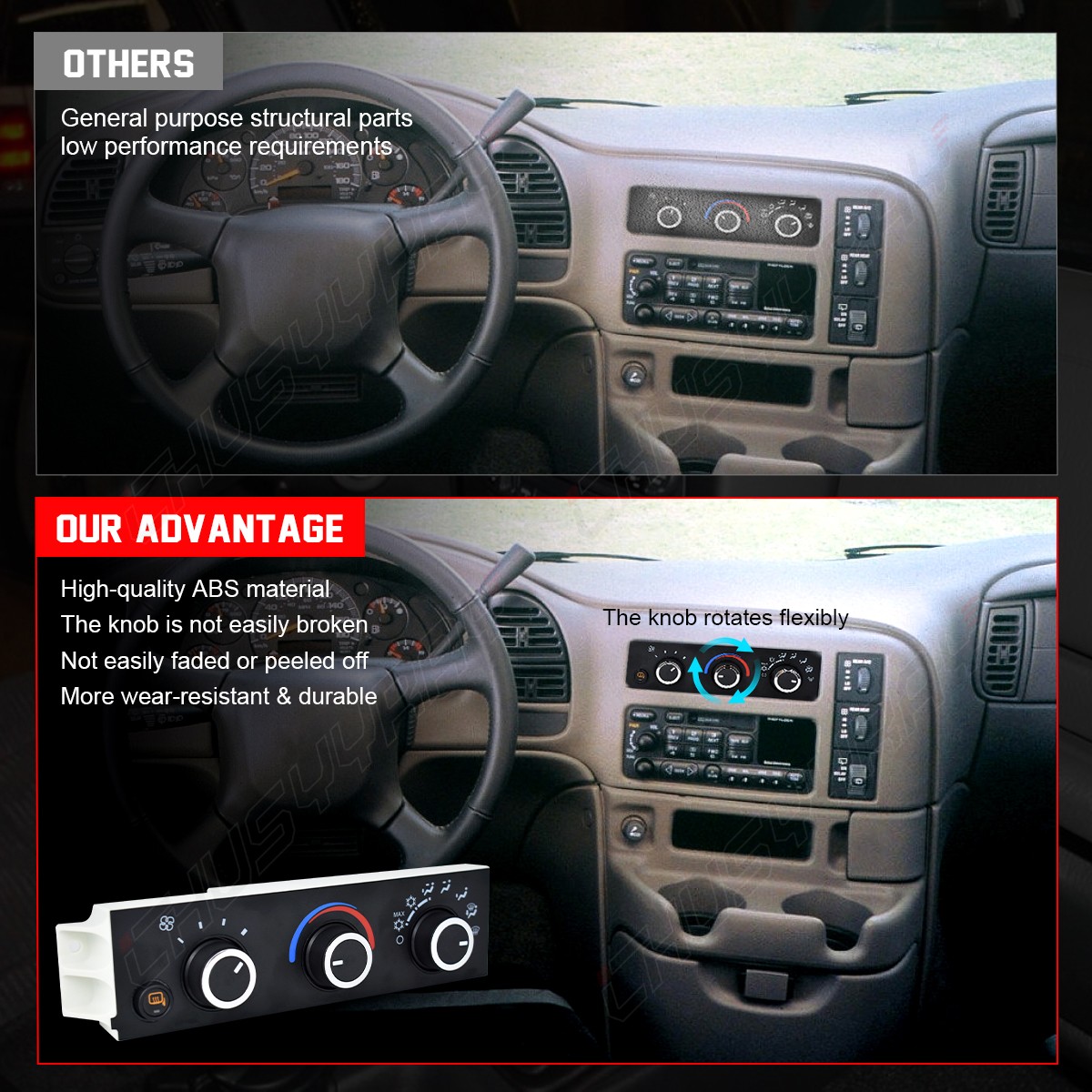 For Chevy Express GMC Savana 2500 3500 08-18 HVAC Climate Control Panel Module