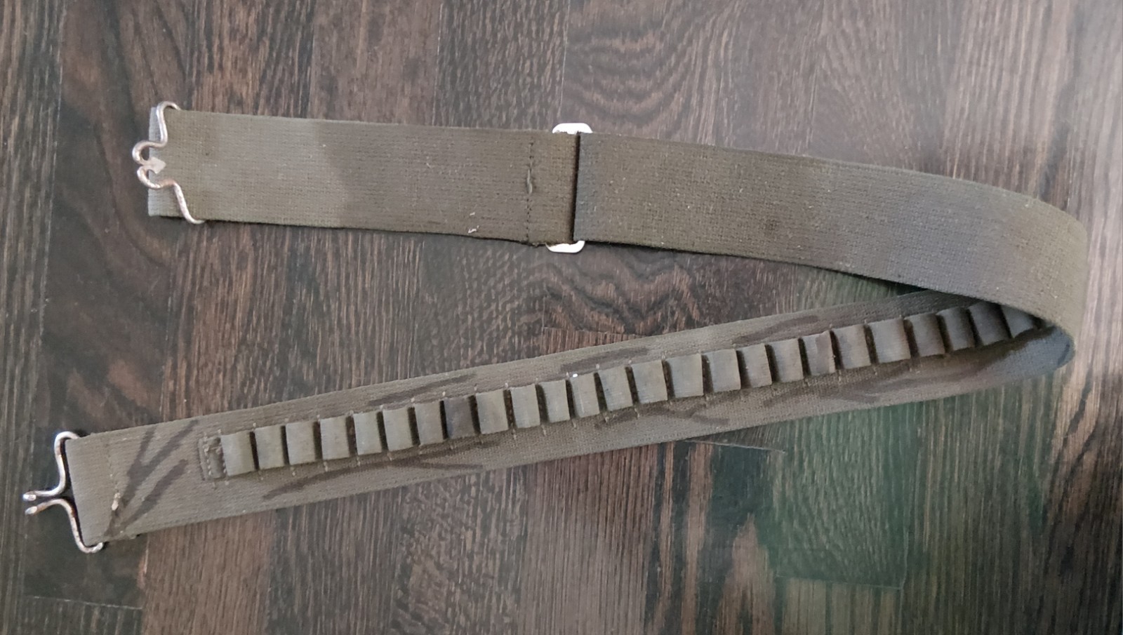 Vintage (1980s) Camouflage Hunting Ammo Belt. 30.30 30.06  .308.