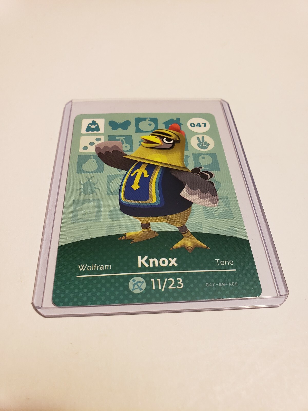!SUPER SALE! Knox # 047 Animal Crossing Amiibo Card AUTHENTIC Series 1 MINT!!