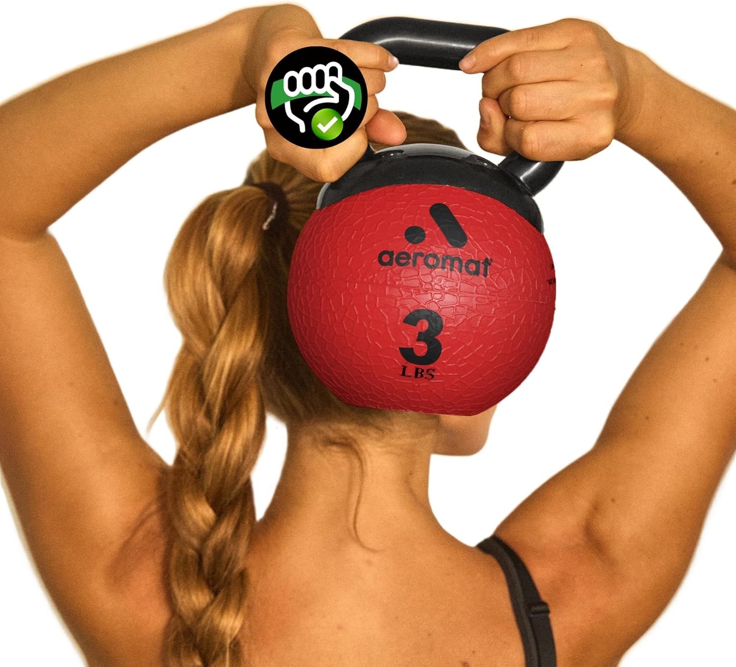 Elite Mini Kettlebells – Weighted Exercise Medicine Ball W/ Anti-Slip Grip &
