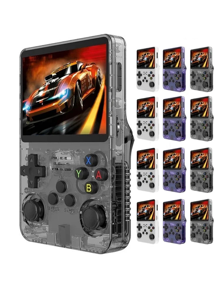 R36S R40S PRO Handheld Console 3.5 Inch IPS Screen Open Source Linux Portable
