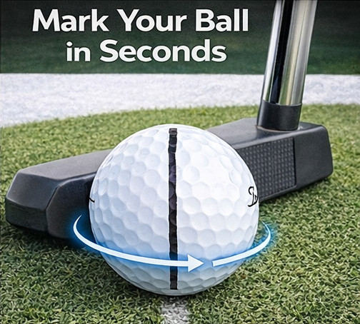 APEX ALIGN360™ Golf Ball Alignment Tool - Golf Ball Line Marker 360 Degree