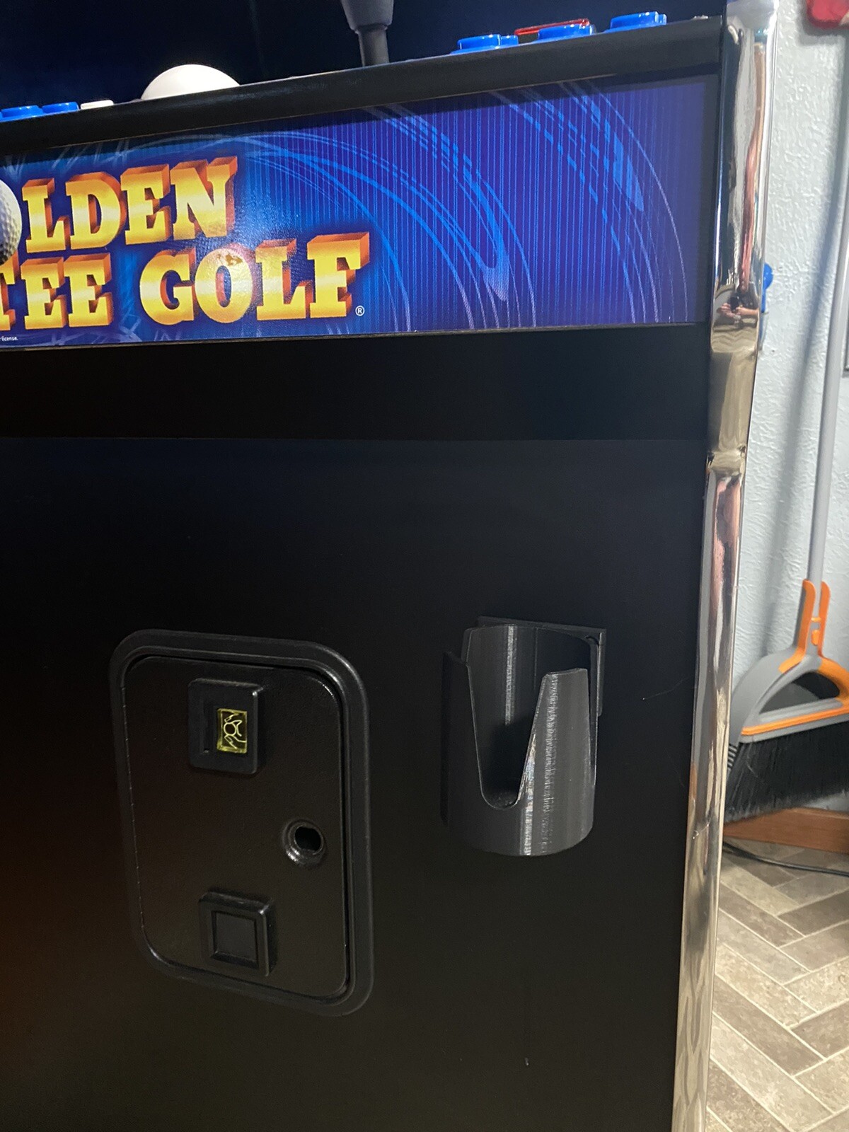 Arcade Mountable Cup, Drink, Pop, or Soda Holder L/R Front or Side Mount BLACK