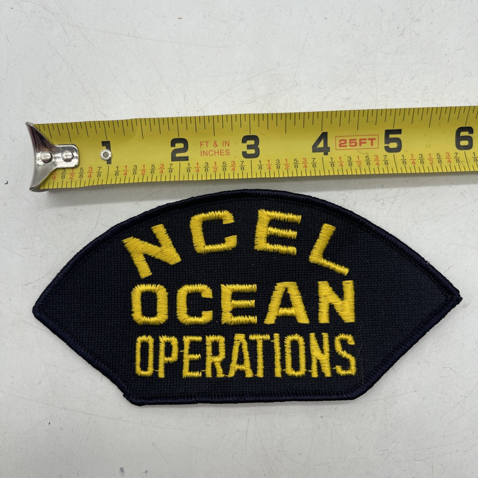 Vintage U.S. Navy NCEL OCEAN OPERATIONS Navel Engineering Patch Cap Shoulder