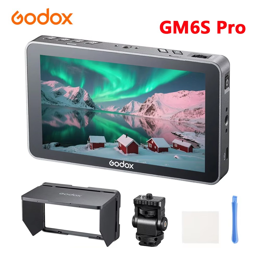 Godox GM6S Pro 5.5 Inch 10W 4K Ultra Bright Camera Monitor 3D LUT Touch Screen