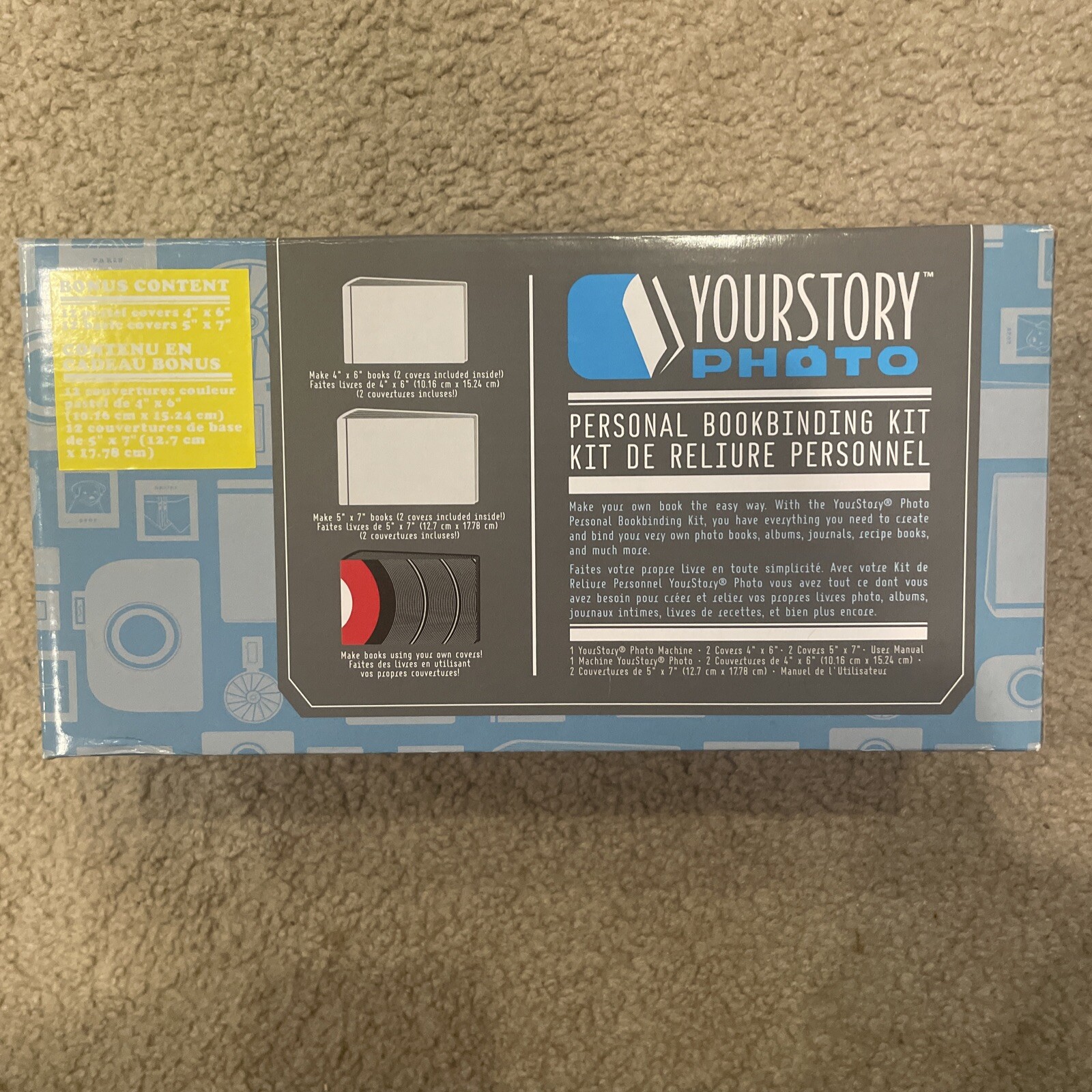 Your Story Photo Personal Book Binding Kit New in Box, New In Box